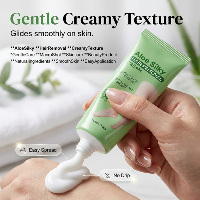 🌿Painless Gentle Aloe Vera Hair Removal Cream