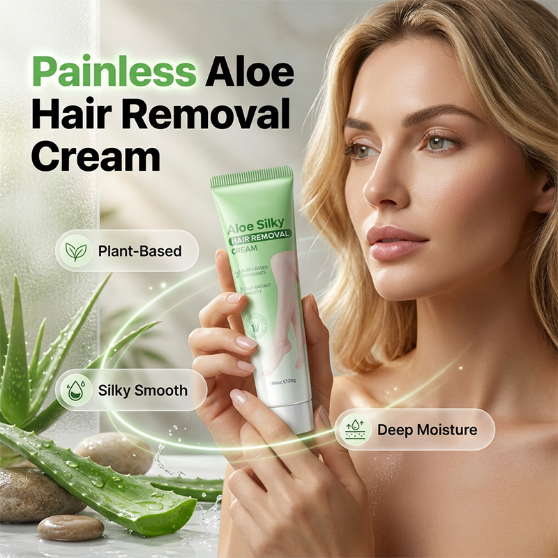 🌿Painless Gentle Aloe Vera Hair Removal Cream