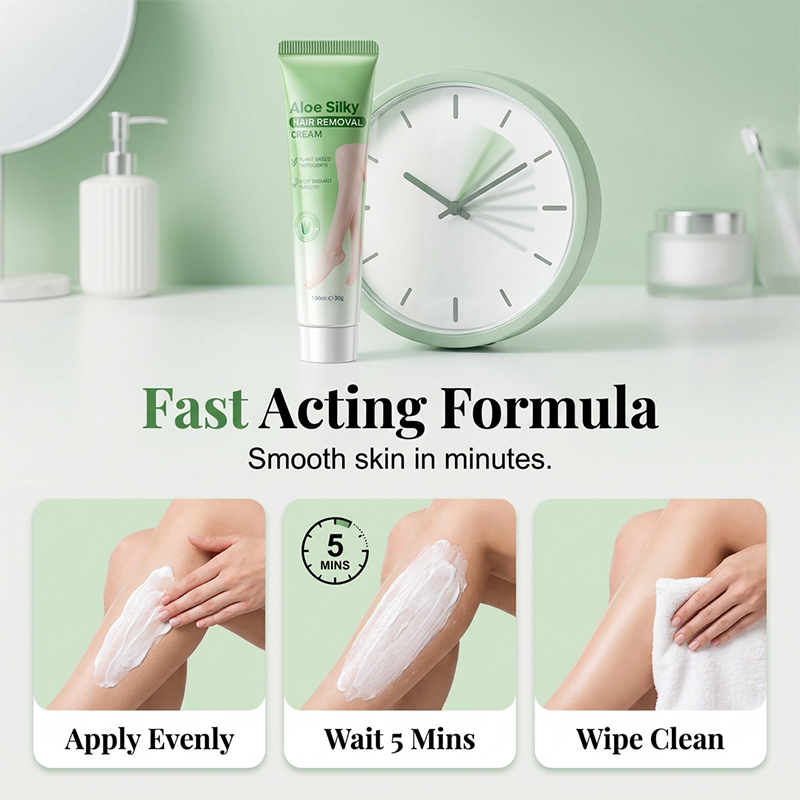 🌿Painless Gentle Aloe Vera Hair Removal Cream